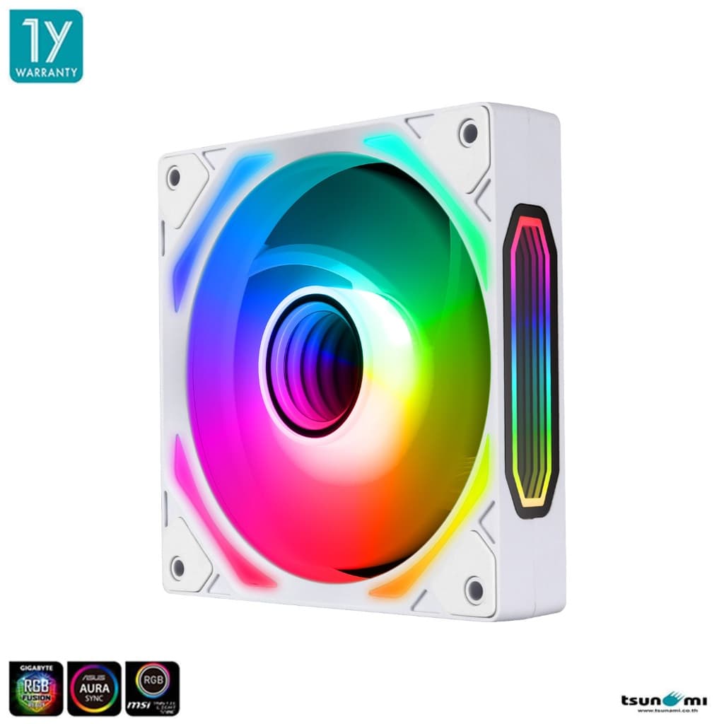พัดลมระบายความร้อน Tsunami 1267 ARGB 12CM Cooling Fan รับประกันสินค้า 1 ปี รูปที่ 2
