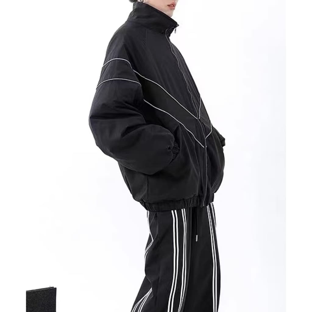 MCTE เสื้อแจ็กเก็ต กันลม แฟชั่นฤดูใบไม้ร่วง สำหรับผู้ชาย และผู้หญิง R6637 รูปที่ 2