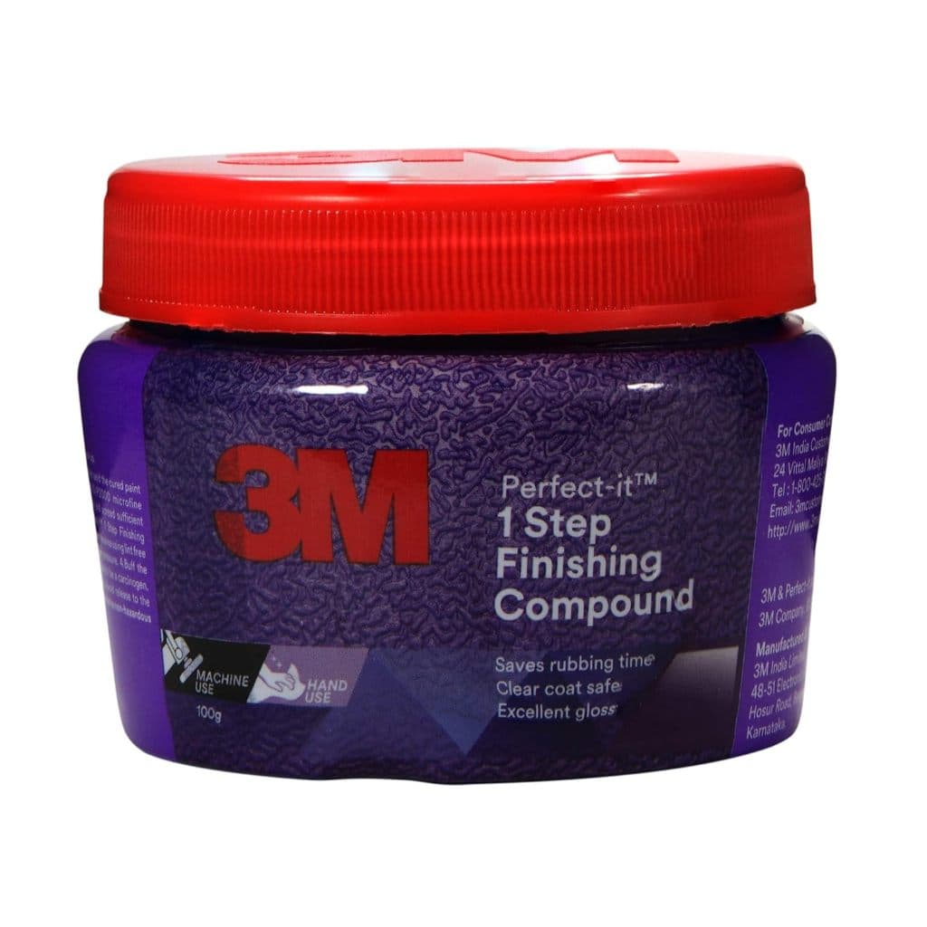 3M 1 STEP FINISH COMPOUND น้ำยาขัดสี ลบรอยขนแมวขั้นตอนเดียว 100 กรัม / 1กป รูปที่ 2
