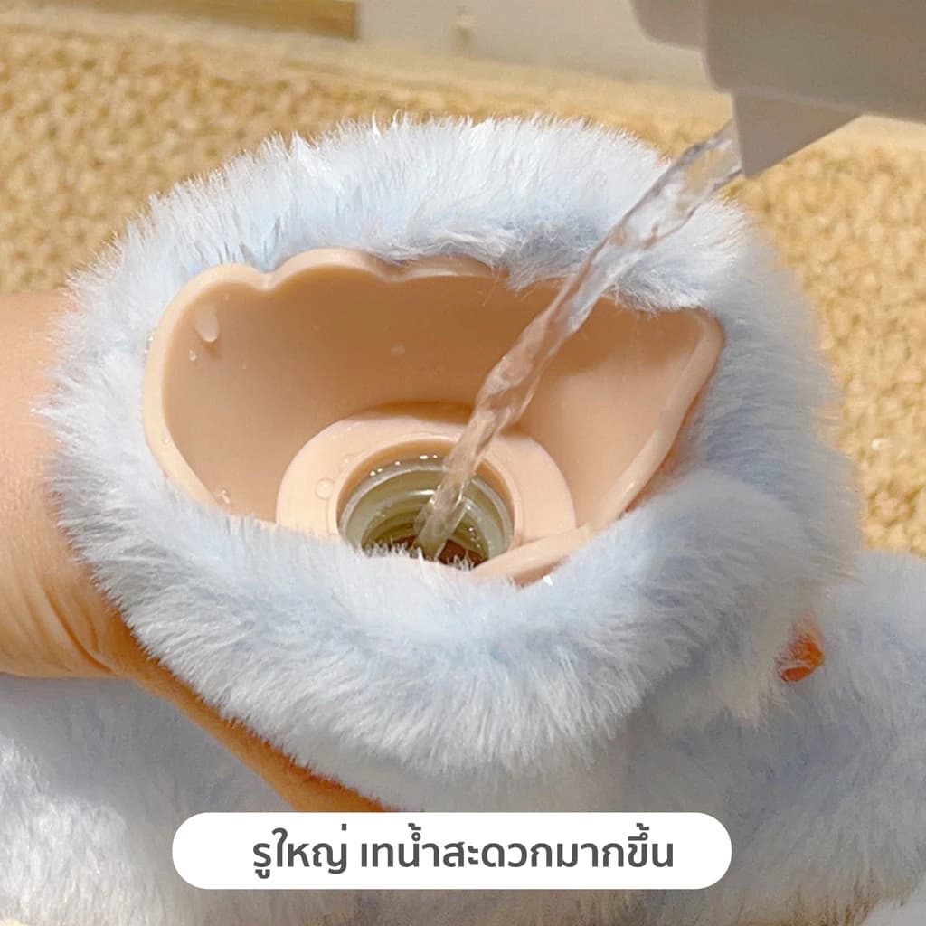 จัดส่งทันทีถุงน้ำร้อน Sanrio มีที่สอดมือ 1000ml. กระเป๋าน้ำร้อนลายการ์ตูน ประคบ ประจำเดือน น่ารักกระเป๋าน้ำร้อน รูปที่ 7