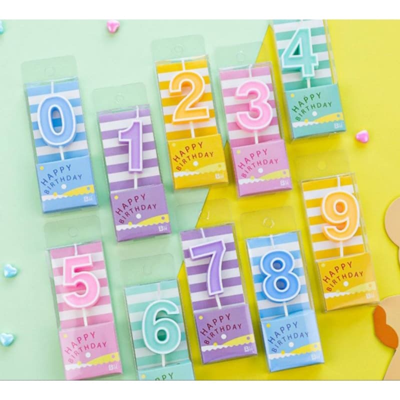 เทียนตัวเลขสีทอง เทียนมงกุฎทอง เทียนตัวเลขสีพาสเทล เทียนตัวเลขสีขาว รูปที่ 4