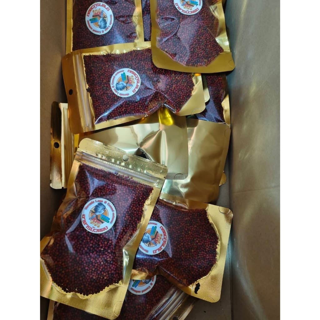 อาหารบังแดงสูตรดังเดิม อาหารสำหรับนกหัวจุก ขนาด100g รูปที่ 3