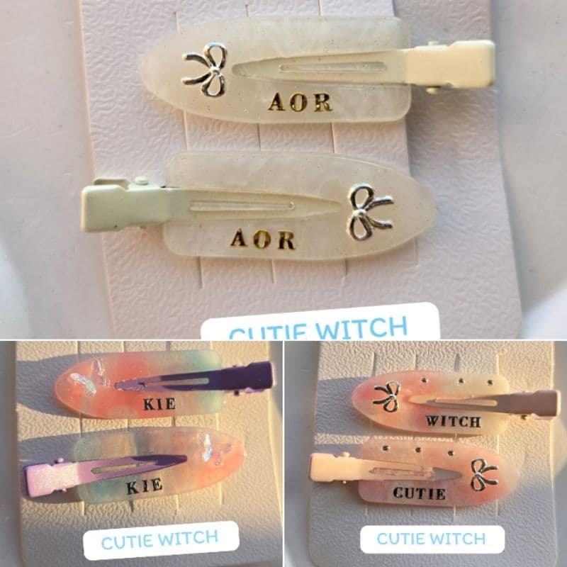 กิ้ฟหนีบผมหน้าม้า สุดพิเศษ! ติดชื่อตัวเอง+ตกแต่งฟรี ####ไม่รวมกล่อง### อ่านรายละเอียดก่อนสั่ง รูปที่ 3