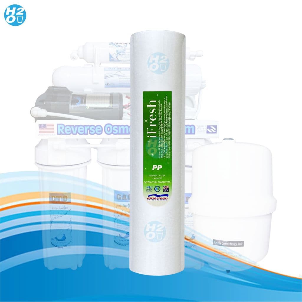 iFresh ไส้กรองน้ำ PP 1ไมครอน ขนาด 2.5x10 นิ้ว ไส้กรองหยาบ Sediment สำหรับเครื่องกรองน้ำ รูปที่ 5
