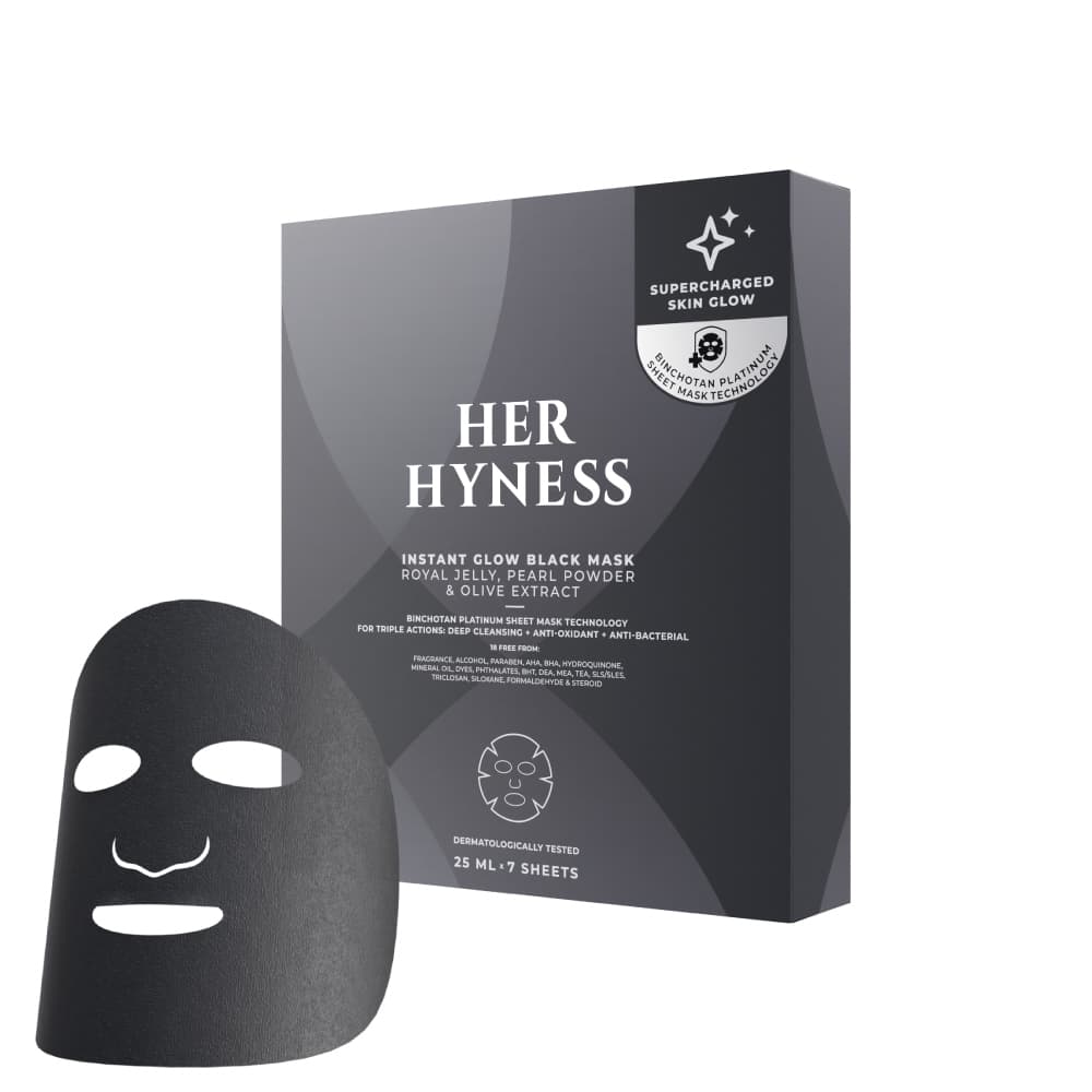 HER HYNESS INSTANT GLOW BLACK MASK มาส์กดำผิวโกลว์ ลดรอยสิว ใน 40 นาที รูปที่ 9