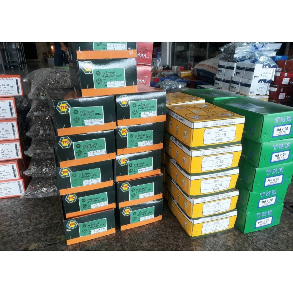 น็อตตัวผู้+ตัวเมียมิลขาวเบอร์ #10 M6x40mm เกลียว 1.00 mm แข็งแรงได้มาตรฐานน็อตไทย รูปที่ 8