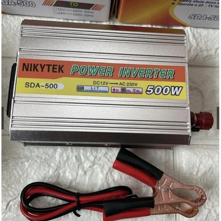 อินเวอเตอร์ 12v 220w ตัวแปลงไฟฟ้า12v220v แปลงพลังงาน 12v to 220v inverter 220w อินวอเตอร์12v 220 220w อินเวอร์เตอร์220w