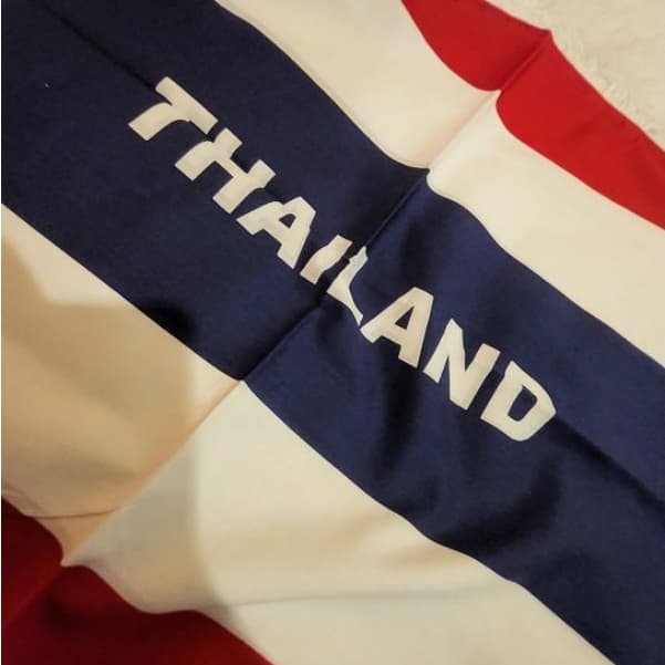 ผ้าเช็ดหน้า ลายธงชาติ โพกหัว ผ้าพันคอ ขนาด 51 x 51 cm. เนื้อผ้า cotton 100% รูปที่ 6