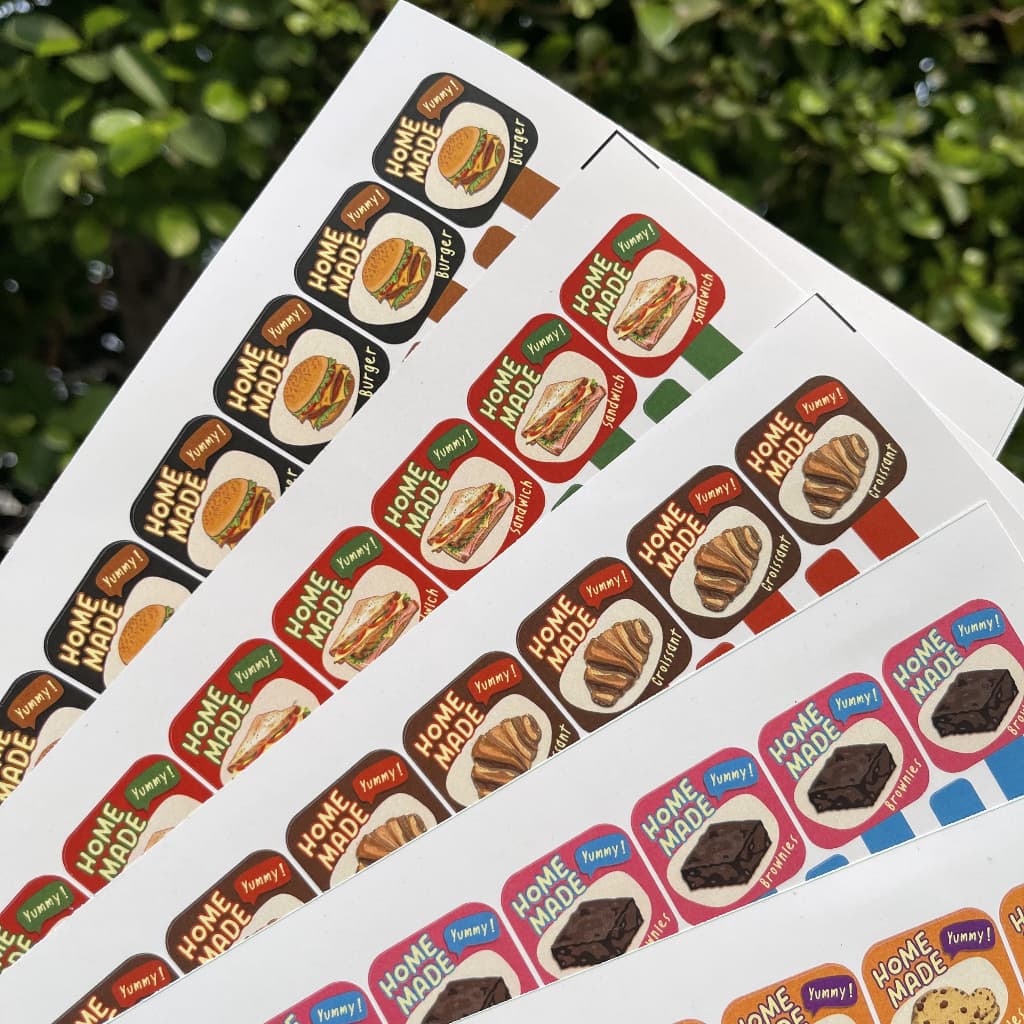 สติกเกอร์ขนม สายคาดเบเกอรี่ Bakery สติกเกอร์ติดกล่องเบอเกอร์รี่ รูปที่ 5