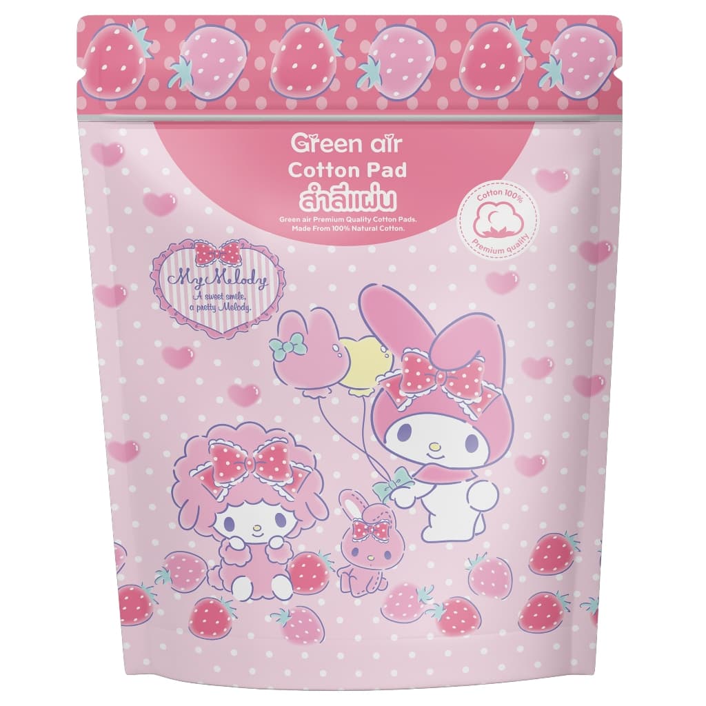 GREEN AIR - Cotton Pads กรีนแอร์ สำลี 70 แผ่น รูปที่ 5