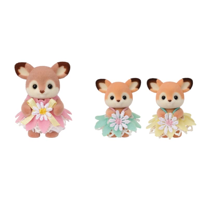 Sylvanian Families Deer Babies -Floral Swing Set- / ซิลวาเนียน แฟมิลี่ ชุดเบบี้กวาง และชิงช้าดอกไม้ รูปที่ 4