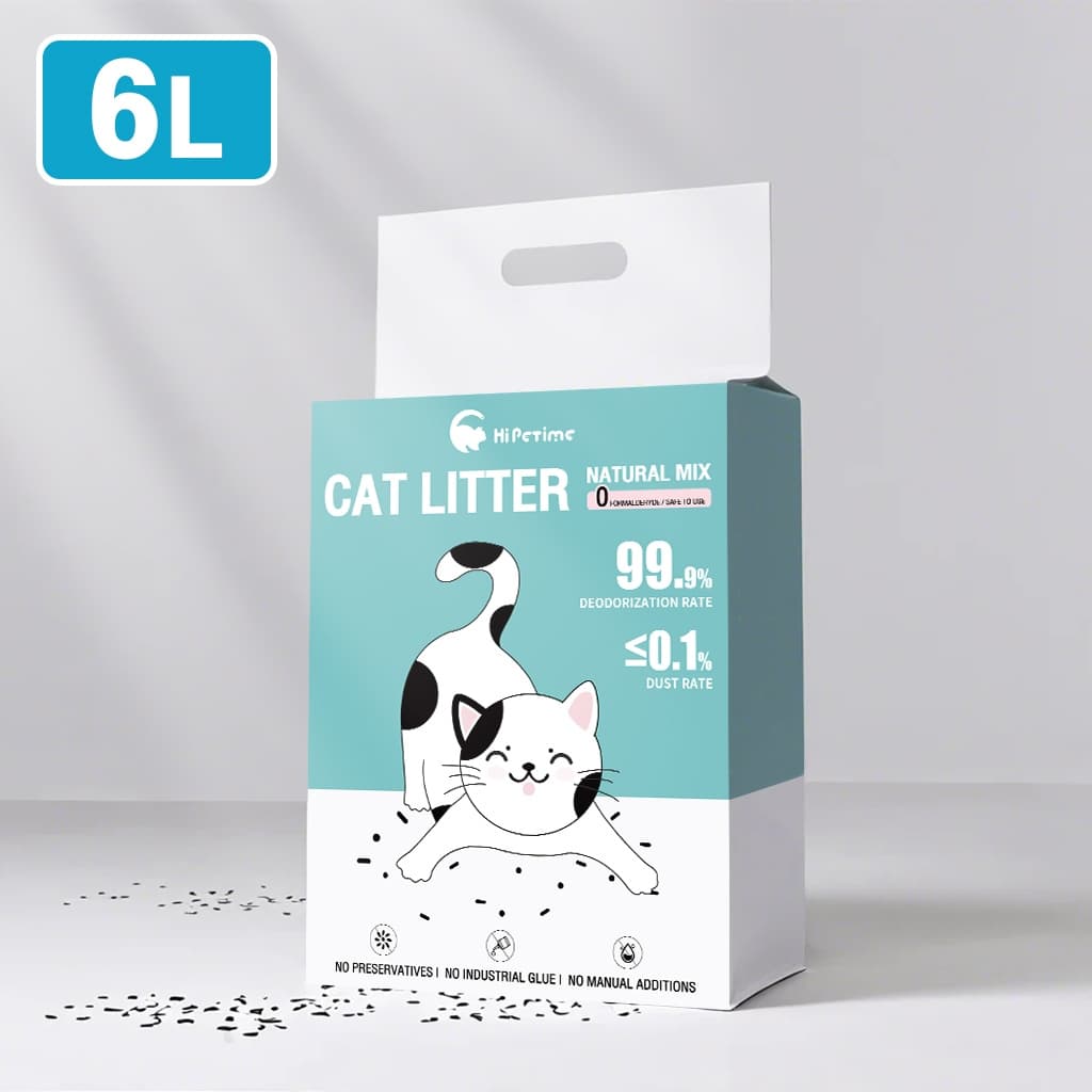 2kg ทรายแมวเต้าหู้ 6L ทรายแมวผสมเบนโทไนท์ & ถั่วเหลืองธรรมชาติ ลดกลิ่นดี ดูดซับเร็ว ไม่ติดเท้า รูปที่ 9