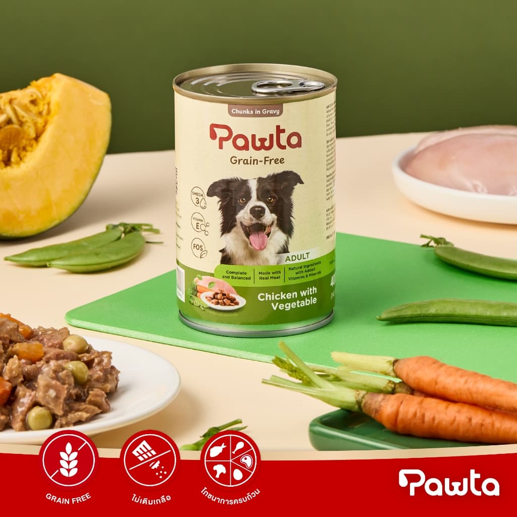 Pawta พอวต้า อาหารสุนัขชนิดเปียกบรรจุกระป๋อง 400g. แพค 5 กระป๋อง รูปที่ 3