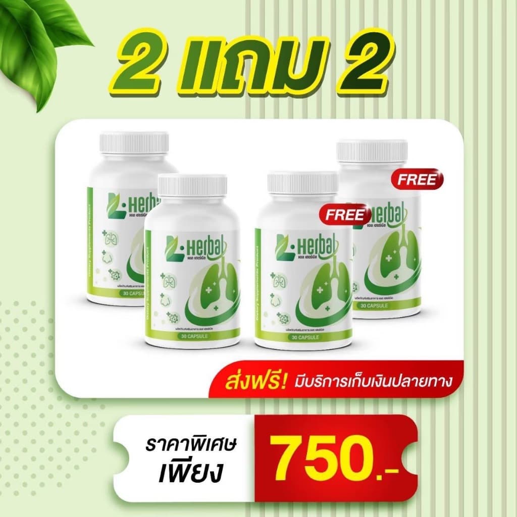 L-Herbal วิตามินบำรุงปอด บำรุงปอด ไอ จาม ไอเรื้อรัง ภูมิแพ้ รูปที่ 8
