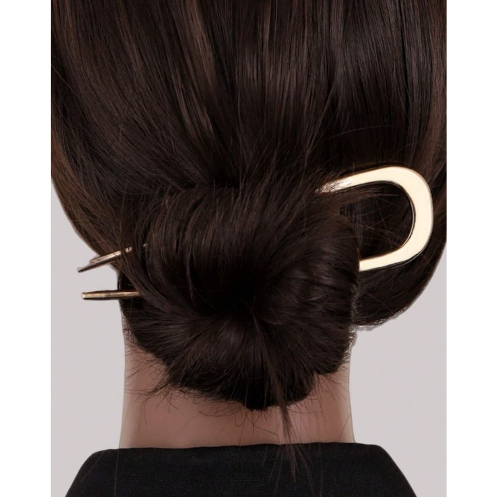 ปิ่นทำผมสไตล์ฝรั่งเศส French Hair Pin ปิ่นปักผม รวบผมทรงตัว U French Twist Hairstyle รูปที่ 4