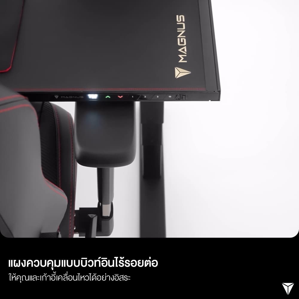 Secretlab MAGNUS Pro Pure White XL - โต๊ะคอมปรับระดับไฟฟ้า สีขาว รูปที่ 6