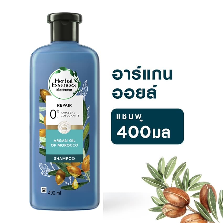 เฮอร์บัล เอสเซ้นส์ แชมพู อาร์แกนโมรอคโค 400 มล. HERBAL SHAMPOO MOROCCO ARGAN OIL 400 ML รูปที่ 3