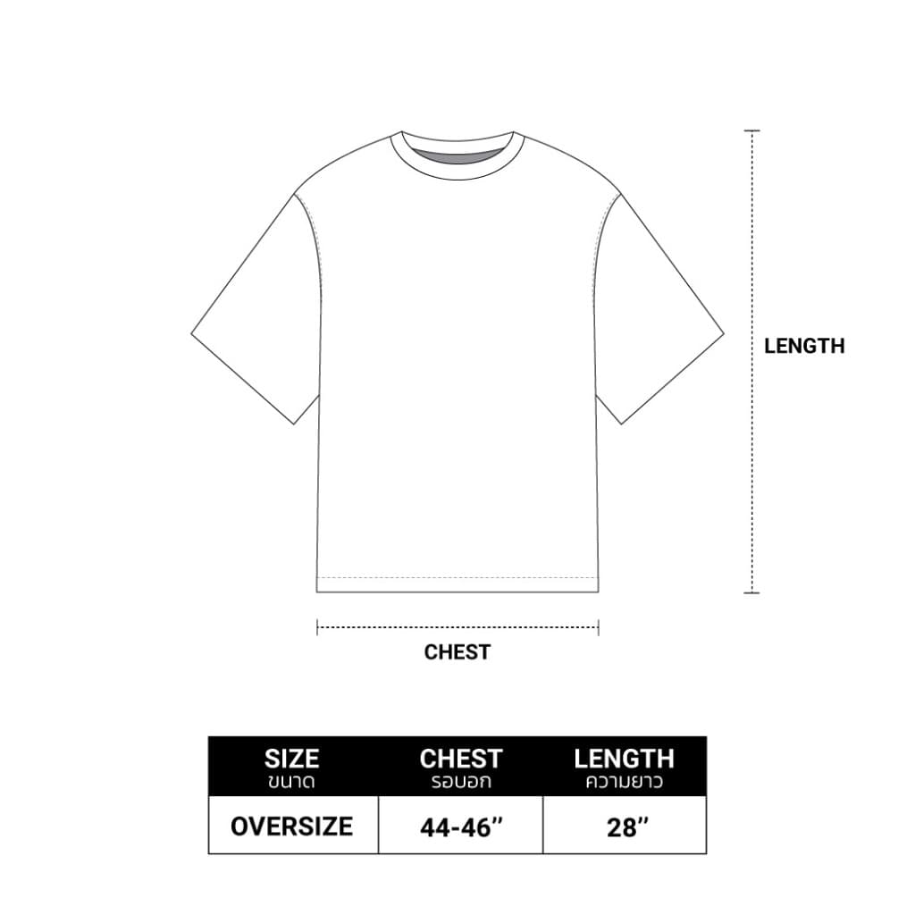 URTHE - เสื้อยืด Oversize ผ้าฟอก รุ่น CLAWSOME TEE รูปที่ 7