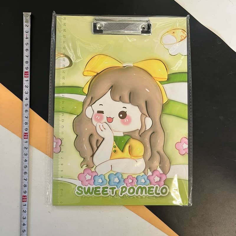 No.2131 คลิปบอร์ด A4 Clip Board กระดานรองเขียน สีสันน่ารัก กระดานรองเขียน กระดานรองเขียนลายการ์ตูน รูปที่ 4