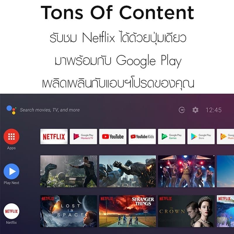 Android box กล่องทีวี 4K TV BOX Bluetooth&Wifi TX98 Pro การควบคุมระยะไกลด้วยเสียง Google Assistant รูปที่ 2