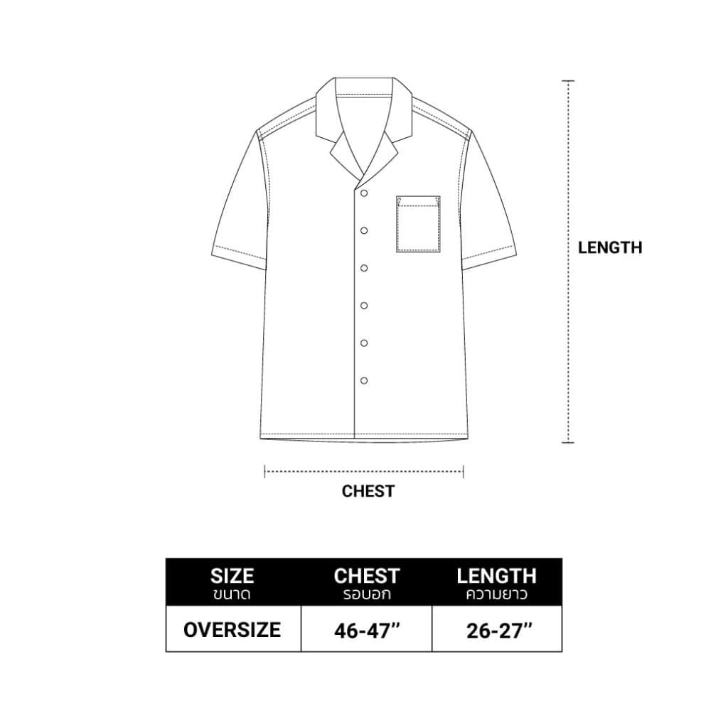 ROLLOR - เสื้อเชิ้ต แขนสั้น Oversize รุ่น ROLL OR DIE SHIRT รูปที่ 9