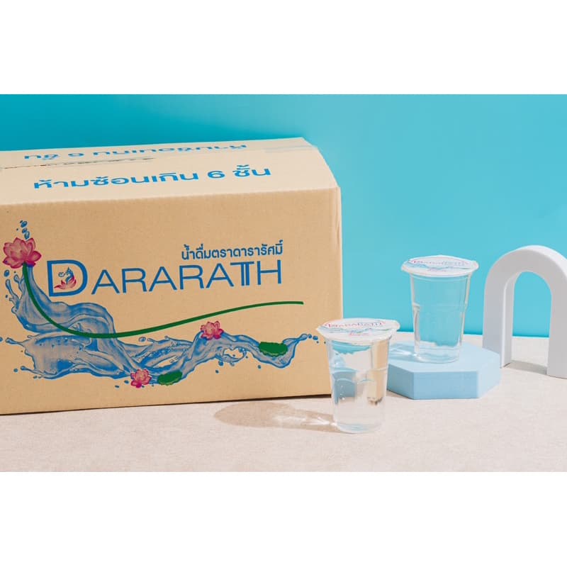 น้ำดื่ม น้ำดื่มสะอาด น้ำดื่มดารารัศมิ์จำนวน 48 แก้ว/ลัง ขนาด 220 ml Dararath drinkingwater รูปที่ 6