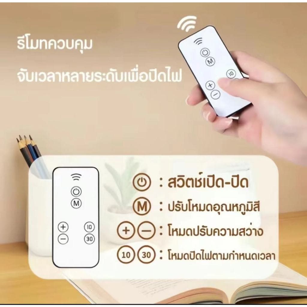 โคมไฟLED ไฟกลางคืน สำหรับตู้เสื้อผ้า ยึดด้วยแม่ เหล็ก ไม่ต้องเจาะ โต๊ะทํางาน USB การปรับ รีโมทคอนโทรล ระบบสัมผัส รูปที่ 8