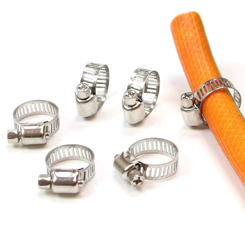 จัดส่งที่รวดเร็วเข็มขัดรัดท่อ เหล็กรัดสแตนเลส 304 เหล็กรัดสายยาง แคล้มรัดท่อ Hose Clip กิ๊ปรัดท่อ เข็มขัดรัดสายยาง รูปที่ 7