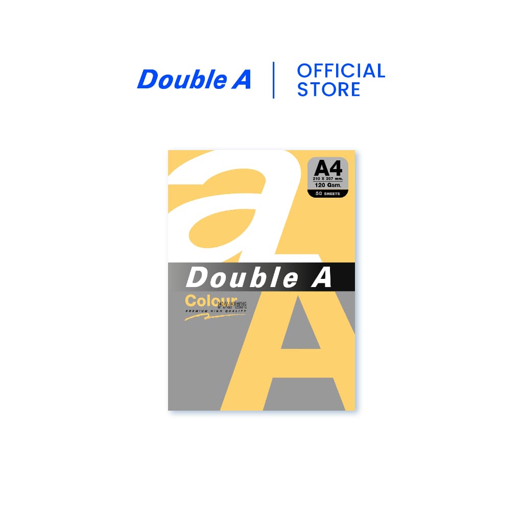 Double A กระดาษสี A4 หนา 120 แกรม จำนวน 50 แผ่น/แพ็ก จำหน่าย 1 แพ็ก รูปที่ 8