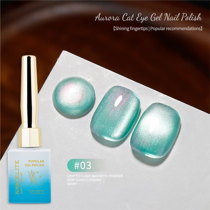 Nawoelite สีลูกแก้ว สีเล็บเจล สีแฟลช 2025 ต้องมี! สีเล็บเจลตาแมว 9 สี ลูกแก้วแฟลชออโรร่า สวยเว่อร์ ใหม่ล่าสุด รูปที่ 8