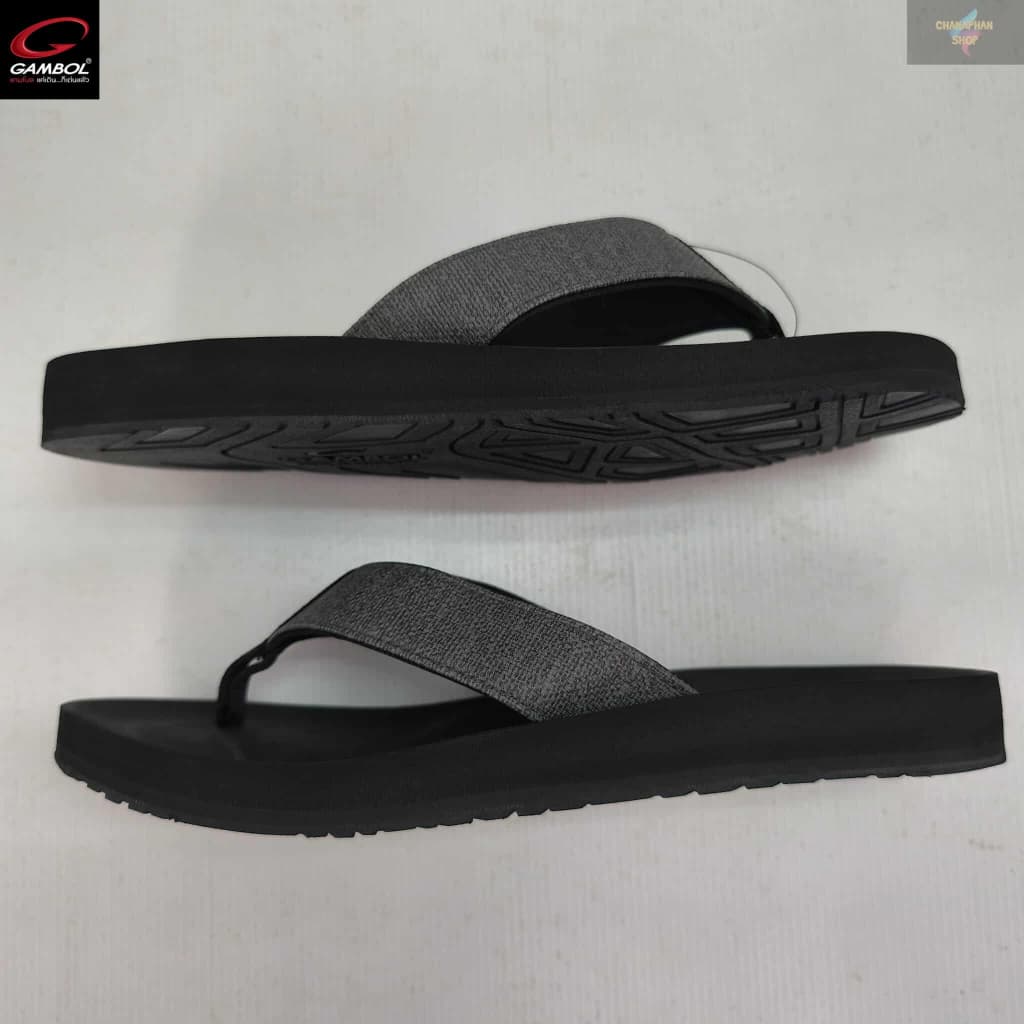 GAMBOL แกมโบล ZEN BOLD รองเท้าแตะแบบหนีบชาย รุ่น GM11451 สีดำ/สีน้ำตาล Size 40-44 รูปที่ 8