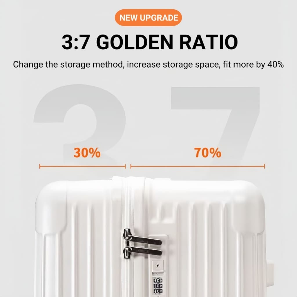 20/24/28/32'' AVIVA Luggage Suitcase Travel Bag With Cup Holder 5 Wheel Large Capacity Reinforced Suitcase รูปที่ 6