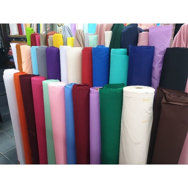 มีส่งด่วนทันที ผ้าคอตตอน สีพื้น โทเร โจงกระเบน เรียนรำ หน้ากว้าง มีให้เลือกมากกว่า30+สี เมตร หลา กว้าง 115 ซม รูปที่ 7
