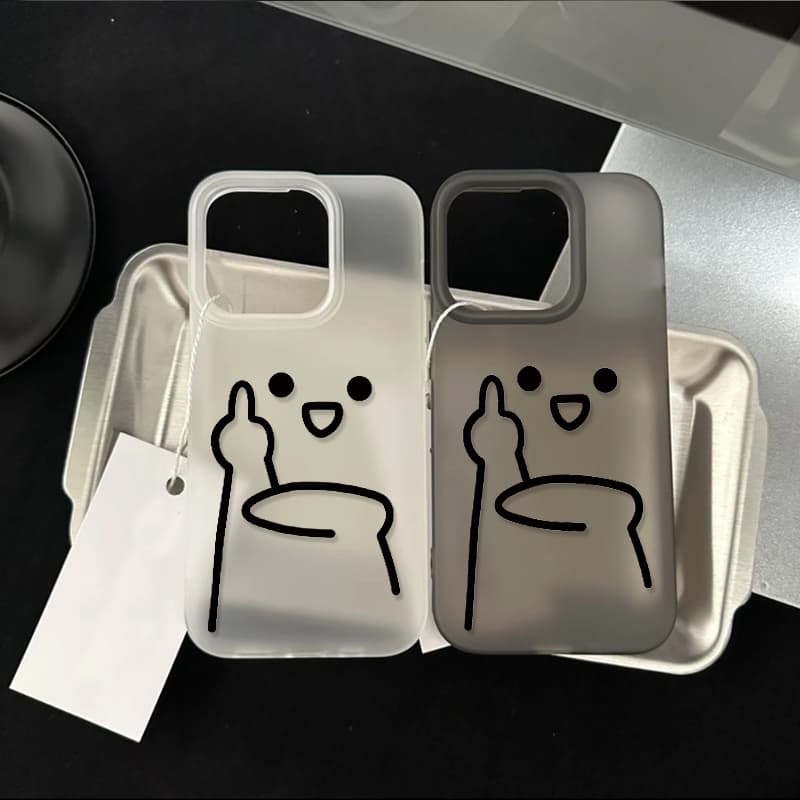 ฝาครอบโทรศัพท์นุ่ม ดูถูกจากมือเล็กๆน้อยๆ For iPhone 11 13 17 16 15 เคส ไอโฟน12 14 ProMax 7 8Plus X XR XSMaxกันกร รูปที่ 4