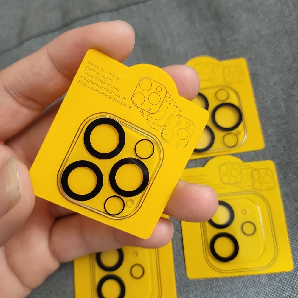9H ฟิล์มกล้องหลัง for iPhone11 12 13 14 15 Pro Max 16 เลนส์กล้อง Camera Lens Protector ฟิล์มป้องกันเว็บแคกล้องหลัง รูปที่ 1