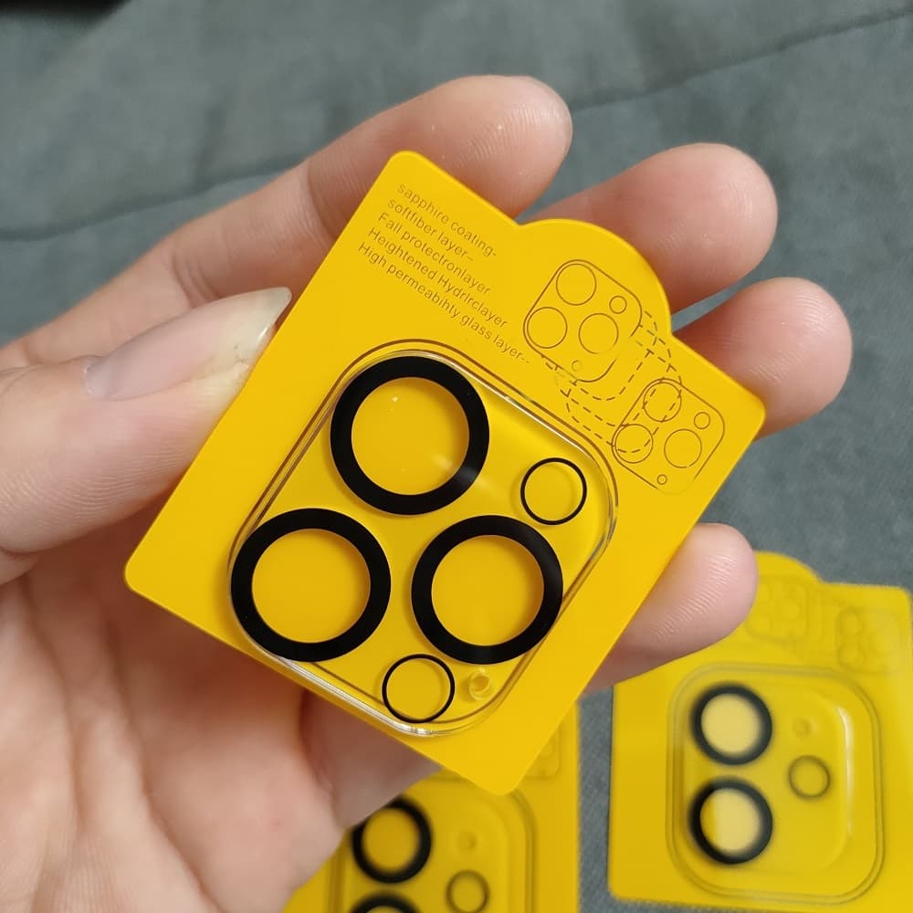 9H ฟิล์มกล้องหลัง for iPhone11 12 13 14 15 Pro Max 16 เลนส์กล้อง Camera Lens Protector ฟิล์มป้องกันเว็บแคกล้องหลัง รูปที่ 3