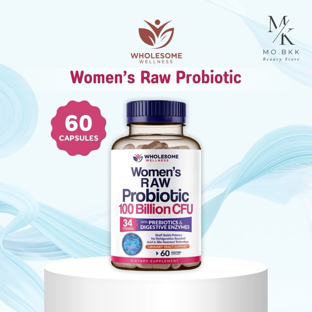 ! Wholesome Wellness Women’s Raw Probiotic 100 Billion CFU โพรไบโอติก สูตรสำหรับผู้หญิง รูปที่ 1