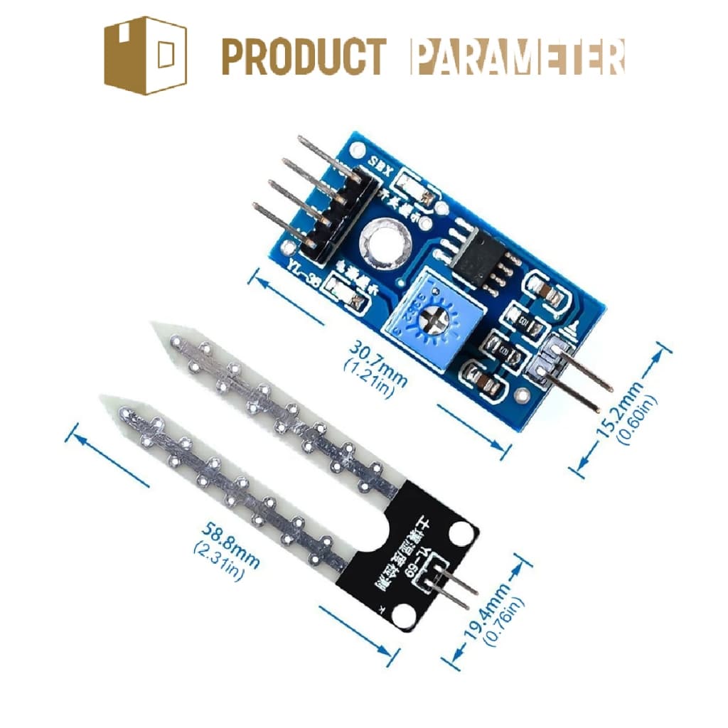 ของมาใหม่！Soil Moisture Sensor Module เซนเซอร์วัดความชื้นในดิน เครื่องวัดค่าดิน Arduino รูปที่ 2