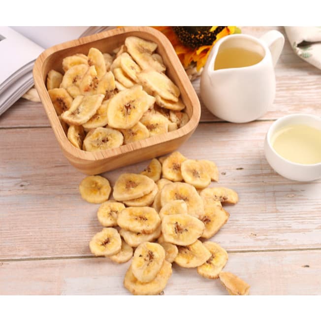 กล้วยอบกรอบ 1 กิโลกรัม | Banana Chips | กล้วยกรอบ กล้วยแผ่น ขนมคลีน ขนมสุขภาพ พร้อมทาน รูปที่ 2