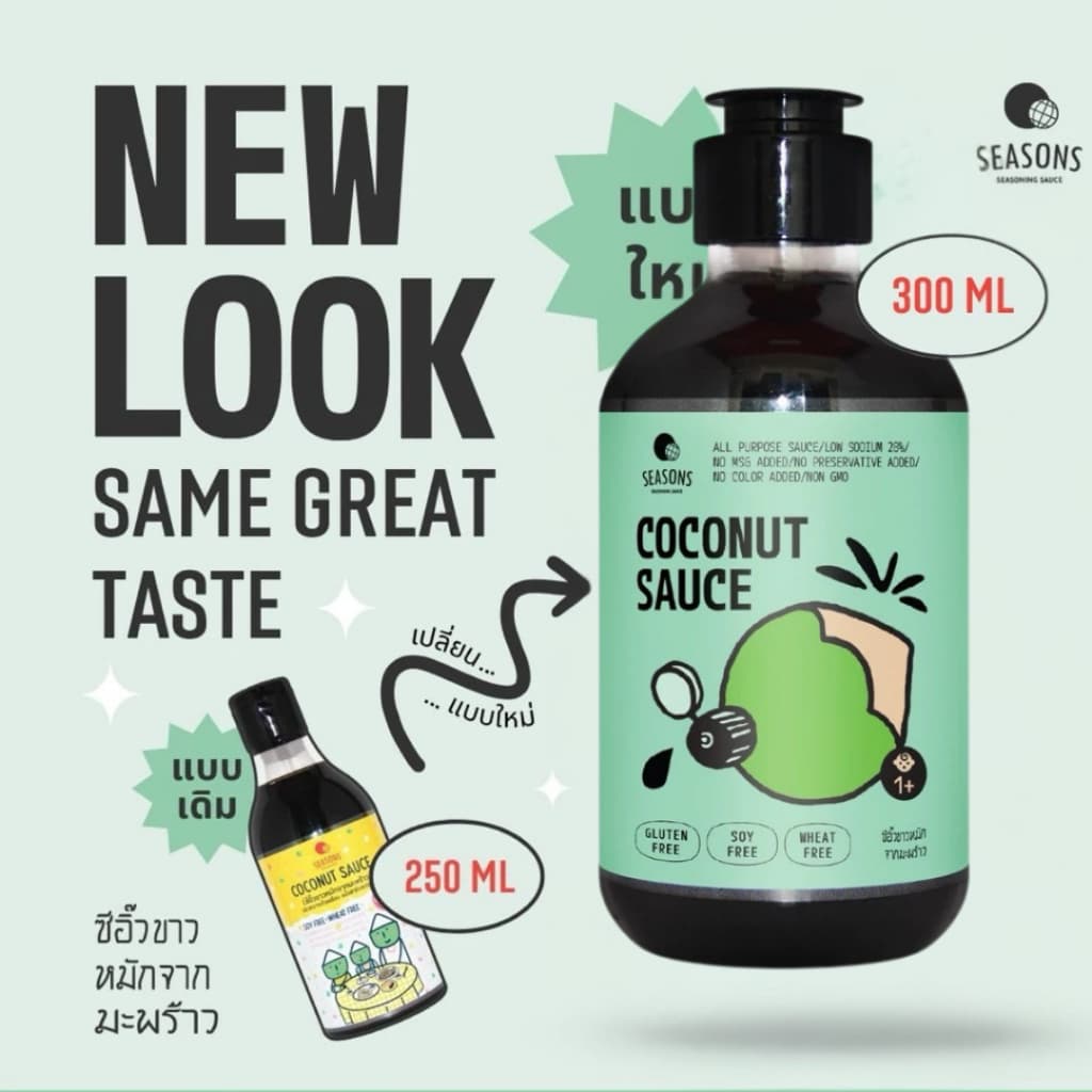 ซีอิ๊วขาวหมักจากมะพร้าว : COCONUT SAUCE 300 ml. รูปที่ 2