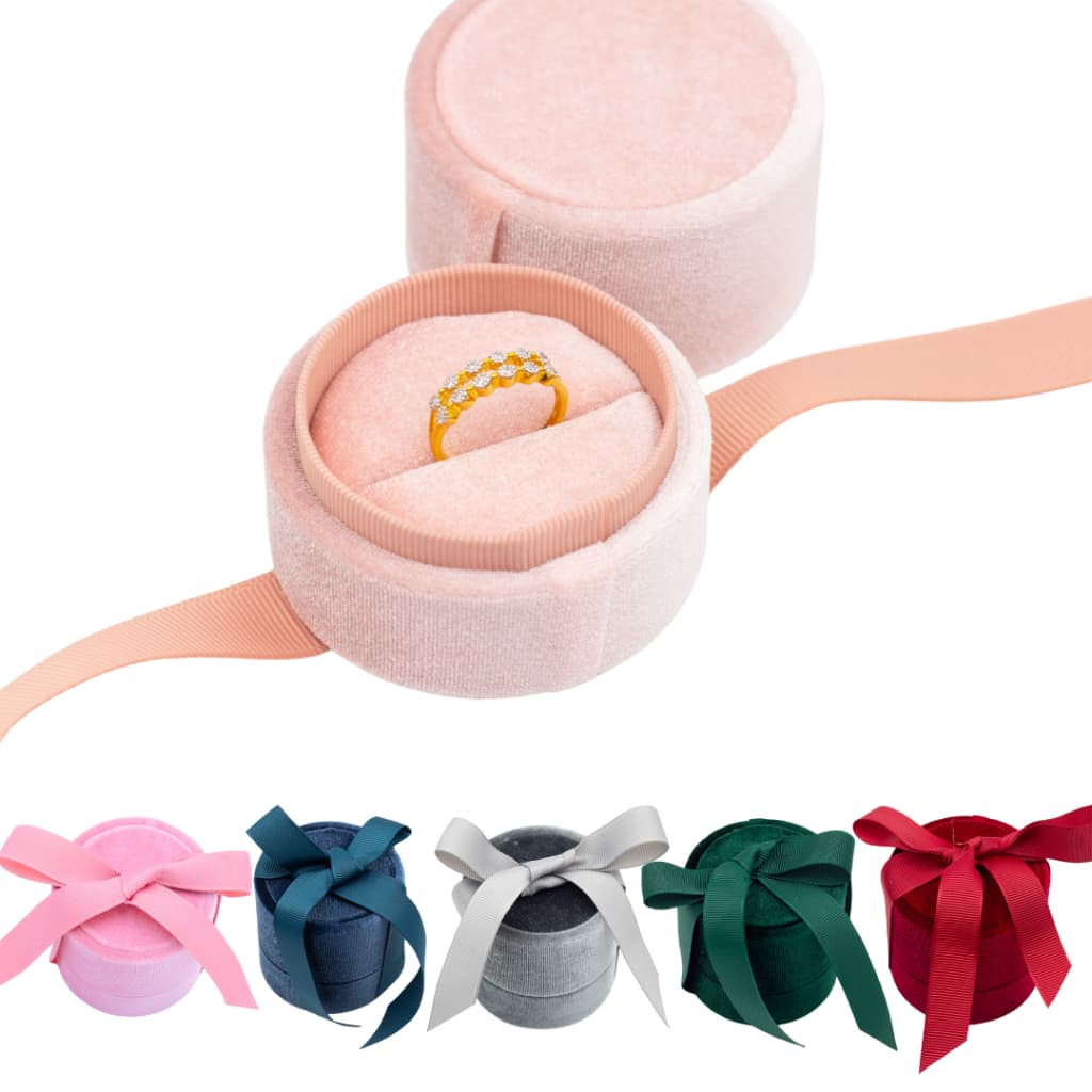 ส่งจากไทย กล่องแหวน กล่องโบว์ กล่องจิวเวลรี่ Happy jewelry รูปที่ 2