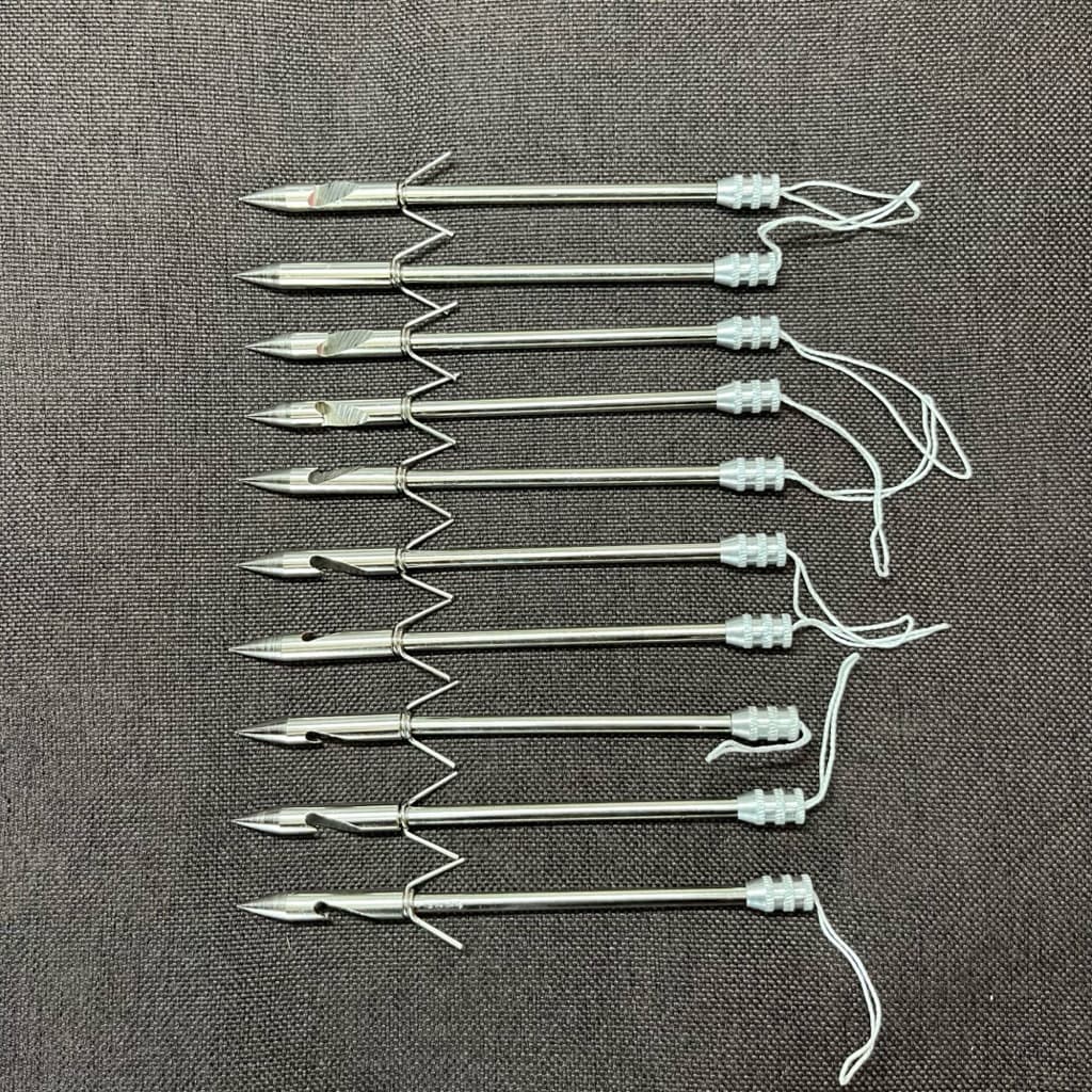 ลูกดอกยิjปลา ชุด 10 ลูก ขนาด 14.ซม. เนื้อสแตนเลส ถอดประกอบได้ แข็งแรง ทนทานไม่เป็นสนิม รูปที่ 1