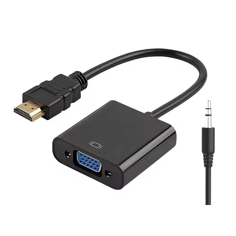 สายแปลงอะแดปเตอร์ HDMI เป็น VGA พร้อมสายสัญญาณเสียง รองรับ 1080P สำหรับ PS3 HDTV PC รูปที่ 5