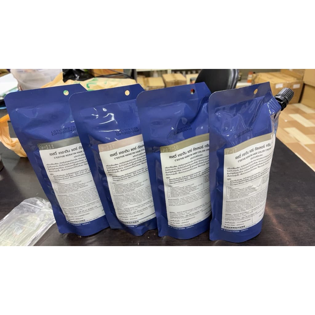 Cestvie Keratin Hair Dye Color สีเชสวี่ สูตรใหม่ ปริมาณ 450 ml รูปที่ 5
