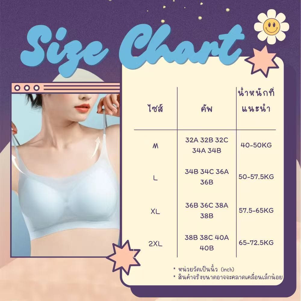0.1 ซมเก็บทรงเต็มเต้า เก็บข้างได้ดี ก็มั่นใจมากกว่า ใส่สบาย ไร้โครง ชุดชั้นในความงามกลับ รูปที่ 5