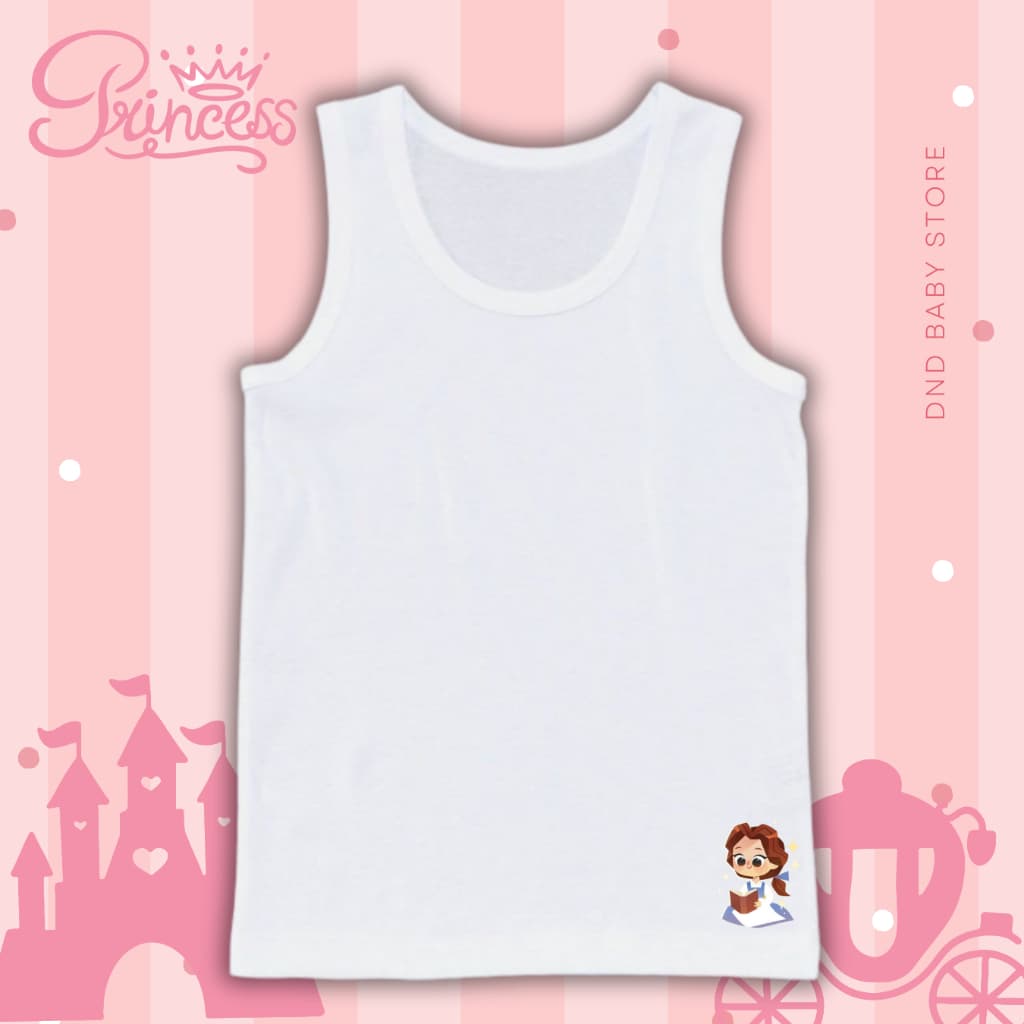 ซับในเด็กหญิง เสื้อกล้ามเด็กผู้หญิง ลายเจ้าหญิง นุ่มระบายอากาศได้ดี ไซส์ 2-13 ปี #เสื้อกล้าม รูปที่ 3