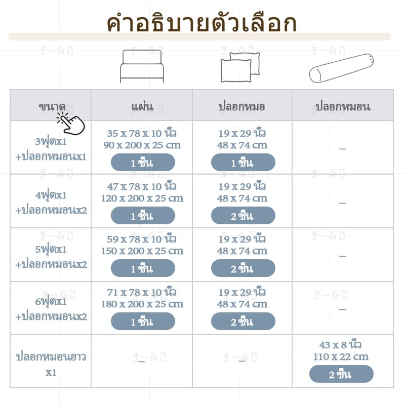 J-MU ผ้าปูที่นอน ชุดผ้าปูที่นอน 3ฟุต 3.5ฟุต 4ฟุต 5ฟุต 6ฟุต สูง10นิ้ว รูปที่ 9