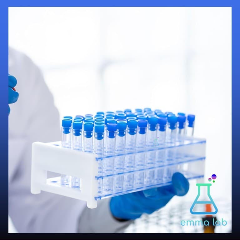 ที่วางหลอดทดลอง พลาสติก สำหรับใช้ในห้องปฏิบัติการ Blue Plastic Test Tube Rack รูปที่ 5