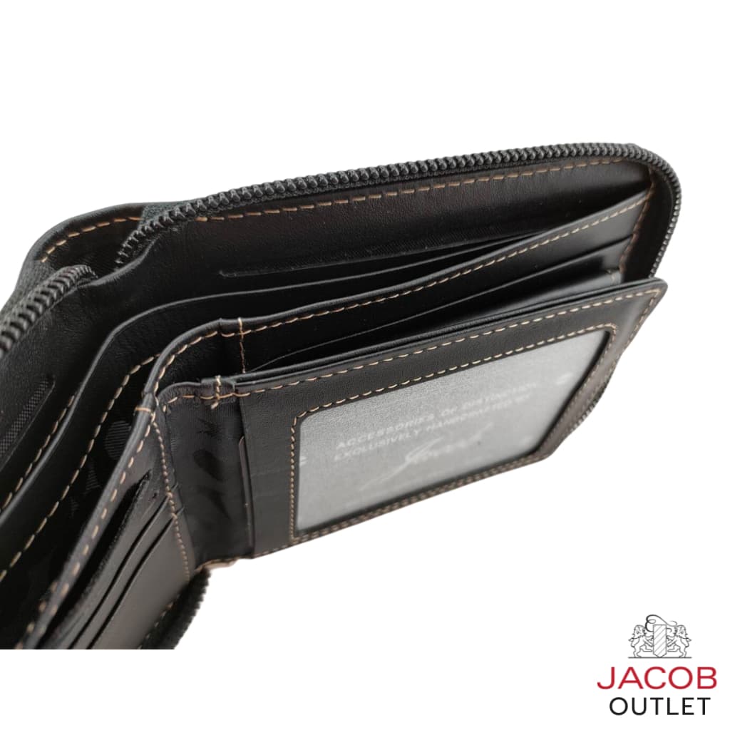 JACOB กระเป๋าสตางค์ชาย ทรงซิปรอบ - รุ่น 21924 รูปที่ 8
