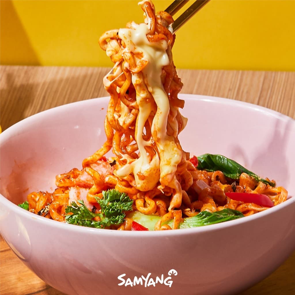Samyang Buldak Hot Chicken Cheese Ramen ซัมยัง บูลดัก ฮอต ชิคเก้น ชีส ราเมง 700ก. รูปที่ 6